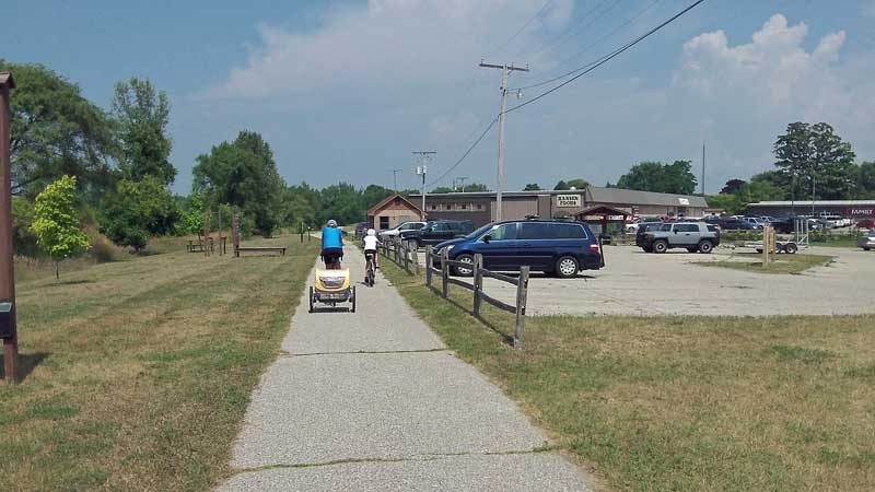 the last part of the hart montague bike trail